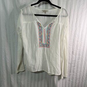 Vintage Decree Women’s Top – White – Size XL – Soft & Feminine